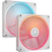 CORSAIR iCUE LINK LX140-R RGB 140mm PWM Reverse Fans Dual Pack - White CS-CO-9051056-WW