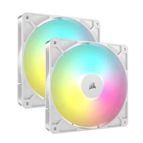 CORSAIR RS140 ARGB 140mm PWM Fans Dual Pack - White CS-CO-9050187-WW