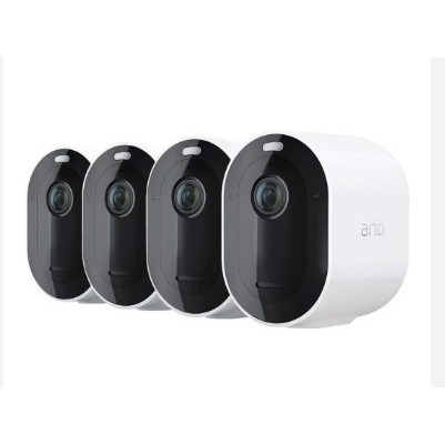 Arlo Essential 2K Indoor Security Camera with Power Over Ethernet (PoE) Adapter โ PACK 4