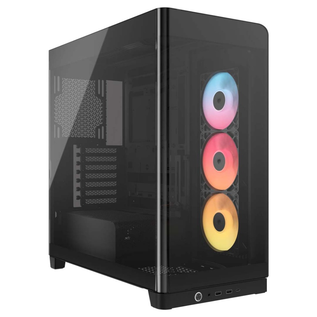 CORSAIR FRAME 4500X RS-R ARGB Panoramic Glass Mid-Tower PC Case, Black CS-CC-9011314-WW