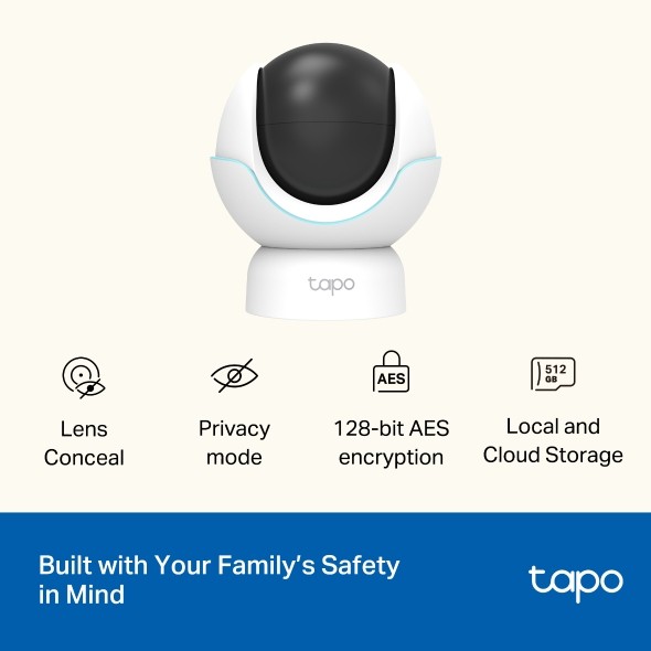 TP-Link Tapo C840 Pan/Tilt Smart AI Baby Monitor