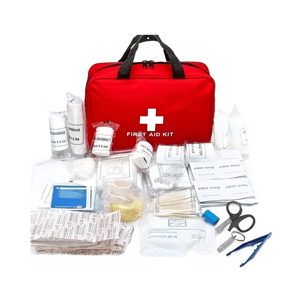 184pcs First Aid Kit, Multi-purpose Emergency Kit Supplies Portable Medical Bag, For Outdoor Hiking, Camping And More – 184pcs