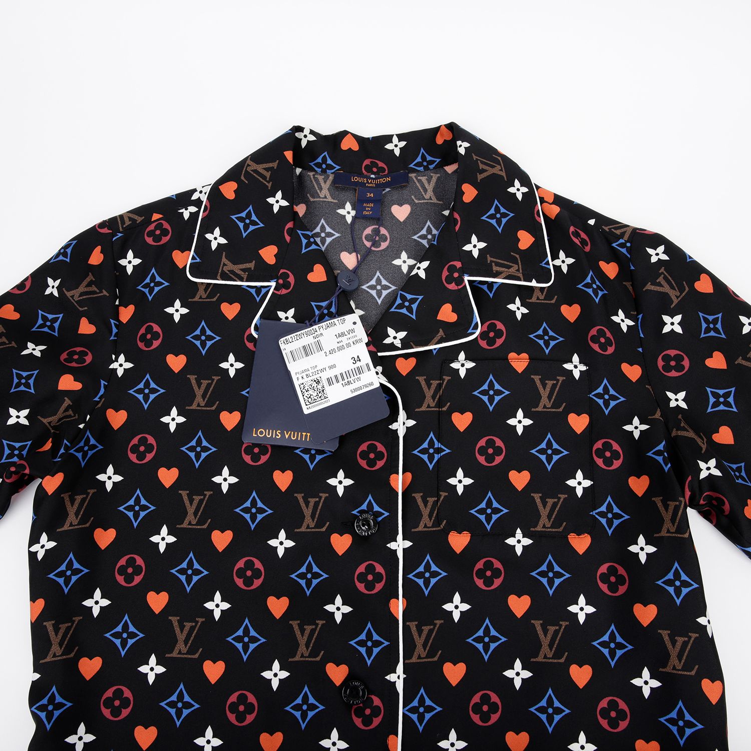 Size Monogram Pajama Shirt