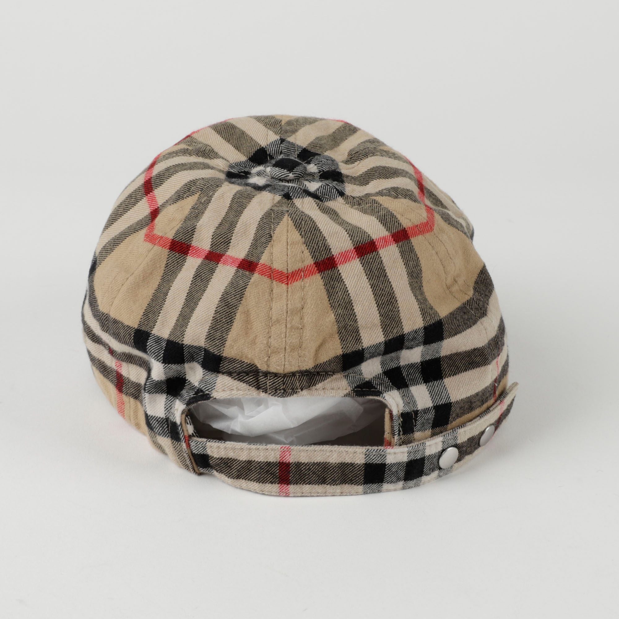 Vintage Check Baseball Cap Size