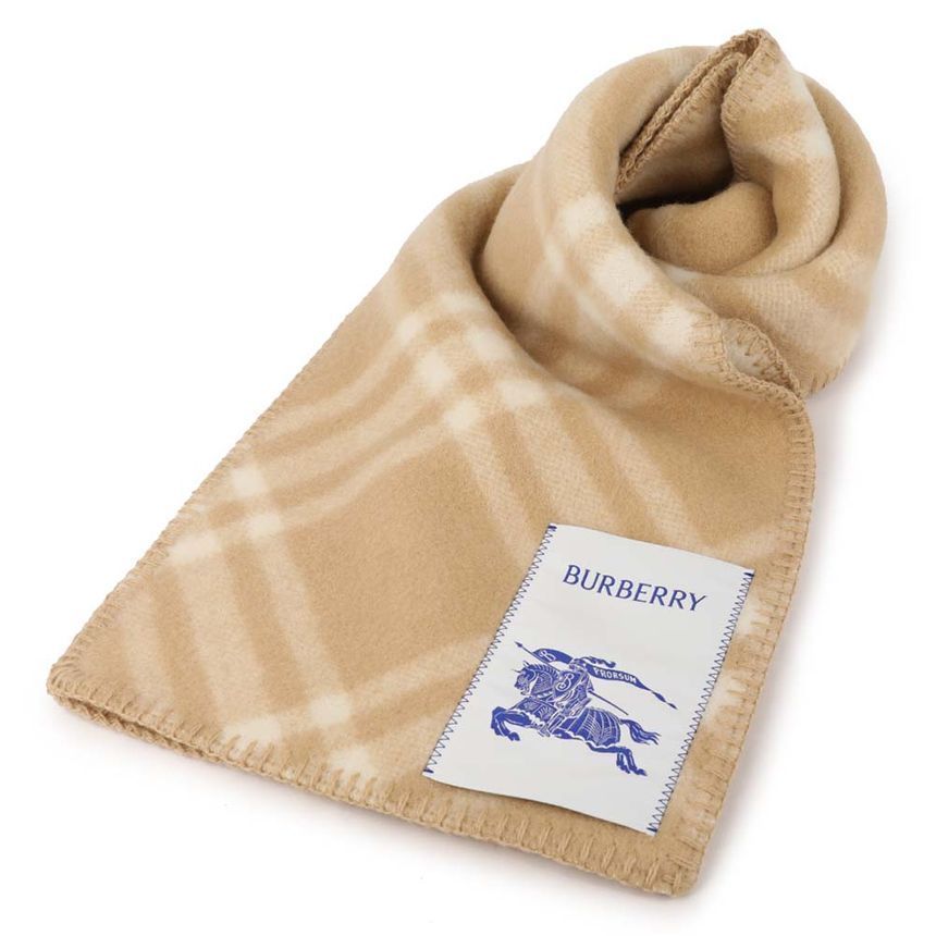 Checked Wool Scarf