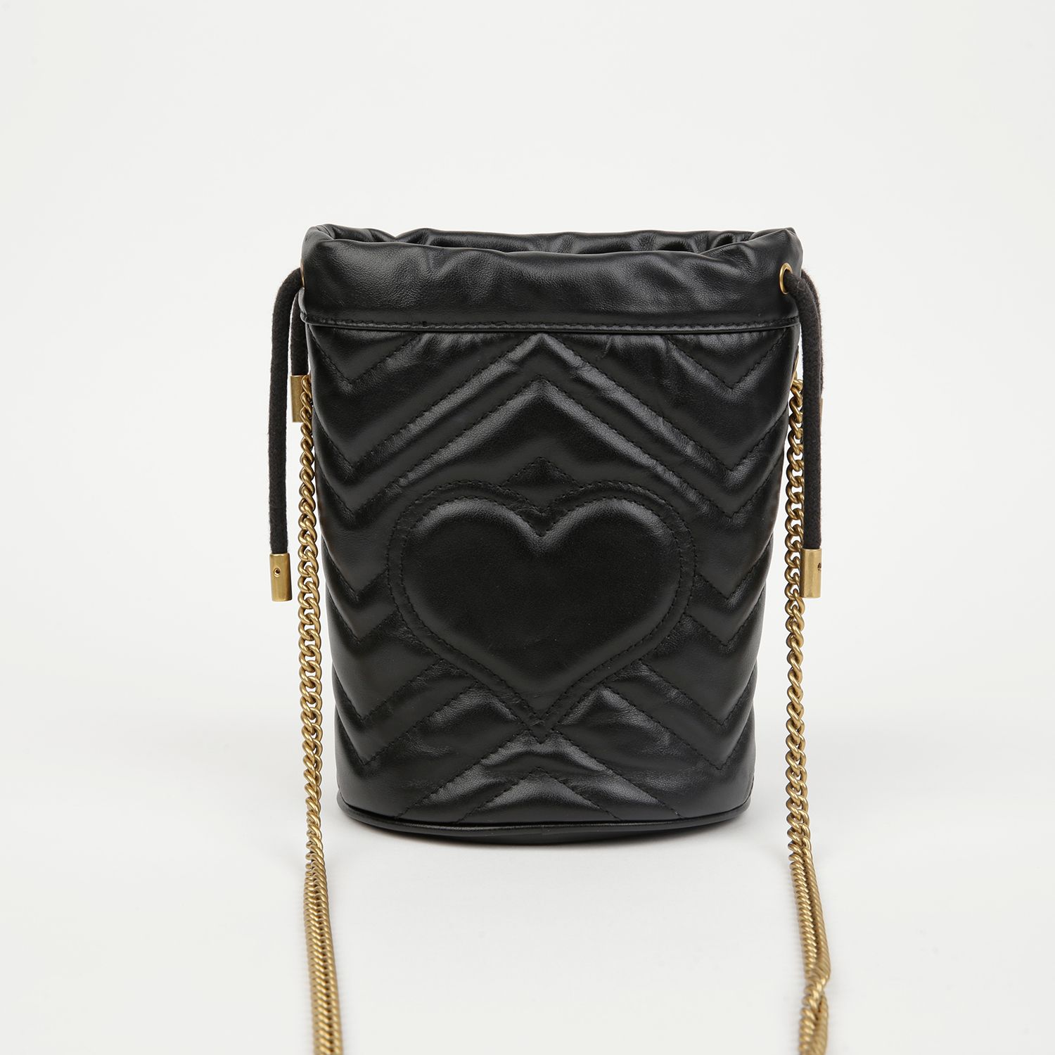 GG Marmont Mini Bucket Bag Black
