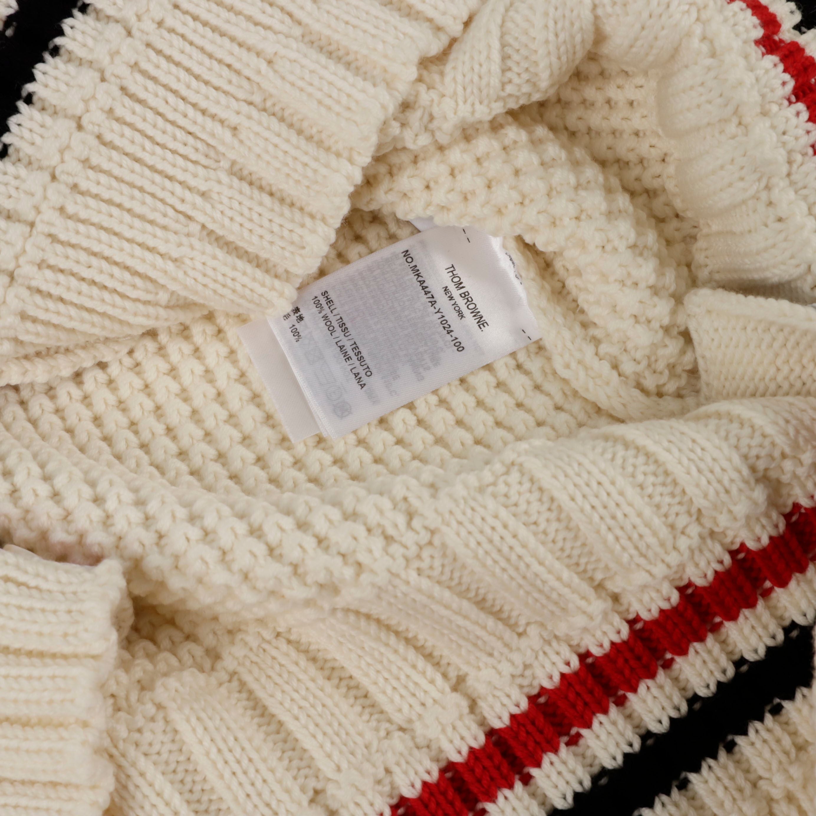 Cable Stitch Wool Knit Ivory