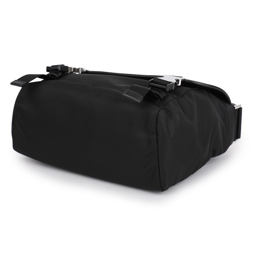 Re Nylon Saffiano Leather Shoulder Bag