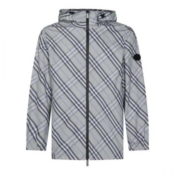 BURBERRY Check Lightweight Jacket, Seafoam Green, Women
