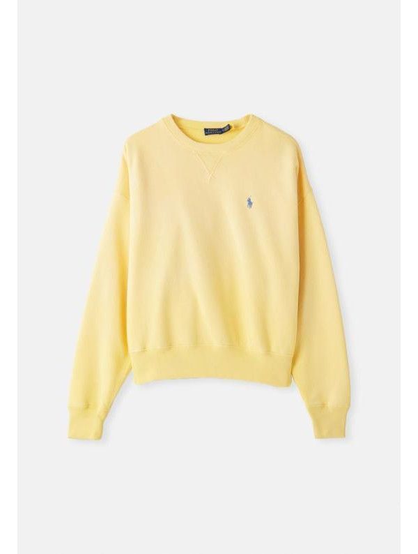 RALPH LAUREN Women Relaxed Fit Sweatshirt, Yellow, Size S