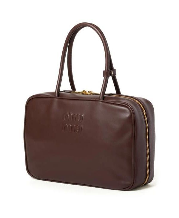 Leather Bow Bag Large
