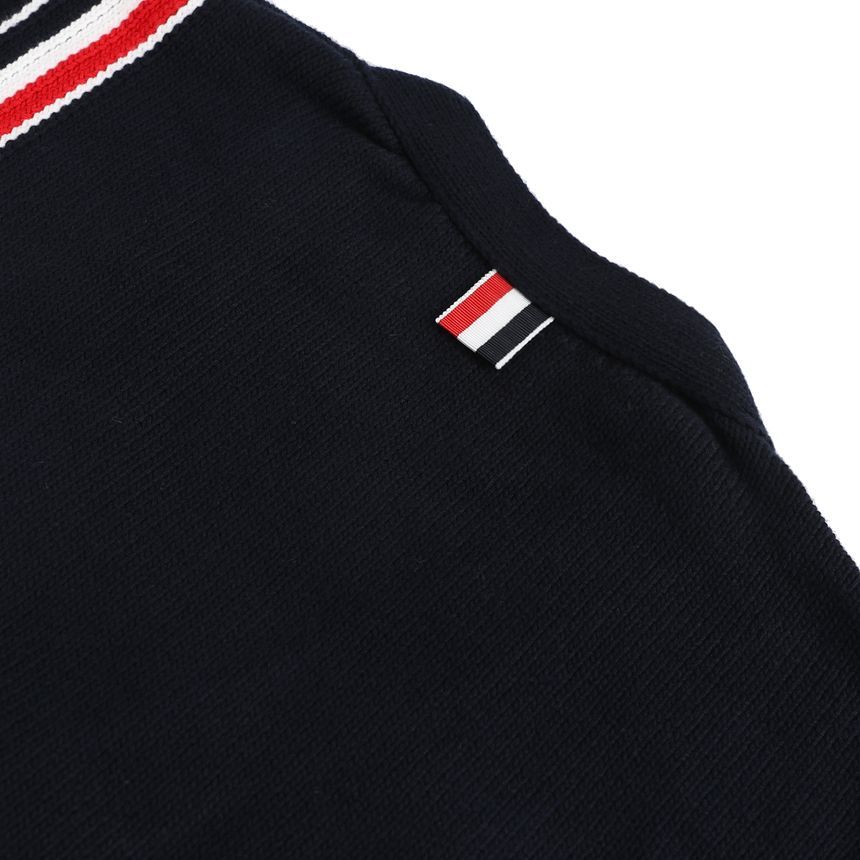 Stripe Intarsia Cotton Cardigan