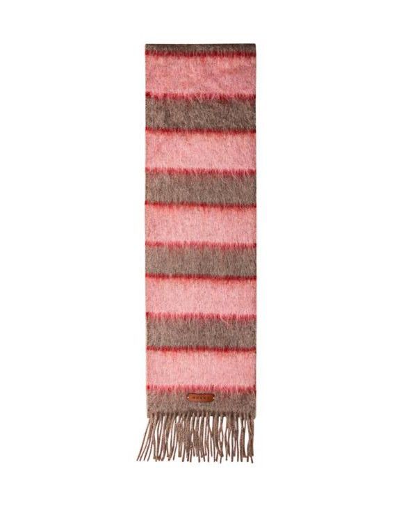 Striped Mohair Wool Scarf