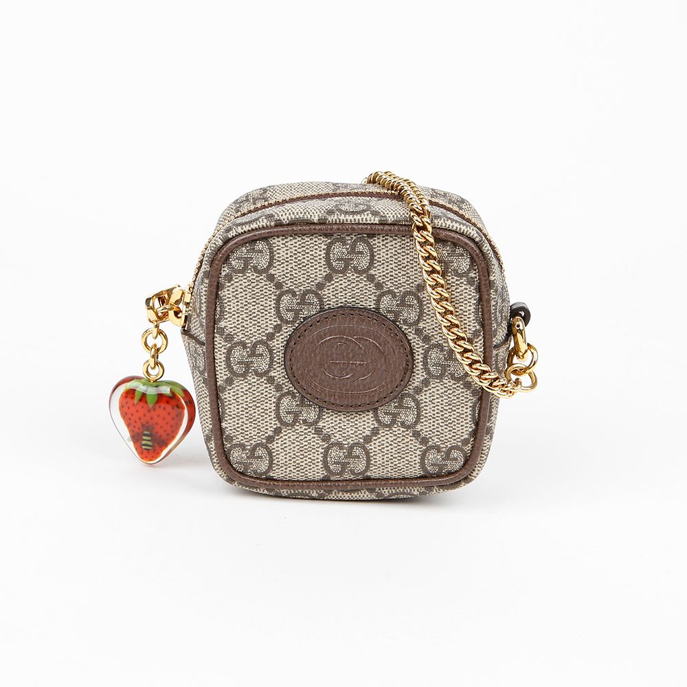 GG Strawberry Coin Purse Wallet