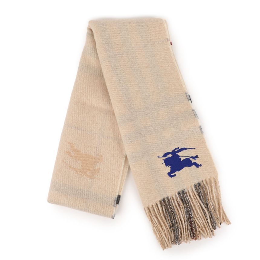 Reversible Night Check Cashmere Scarf