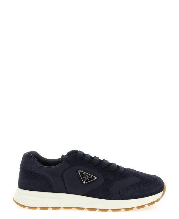 Suede and Re-Nylon Sneakers