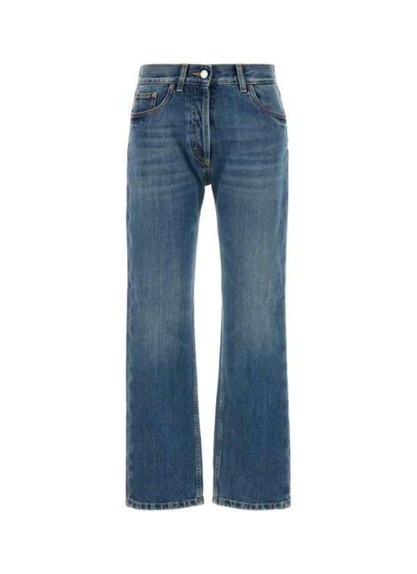 Straight Leg Denim Jeans