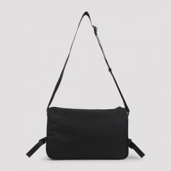 Large Re-Nylon and Saffiano Leather Shoulder Bag