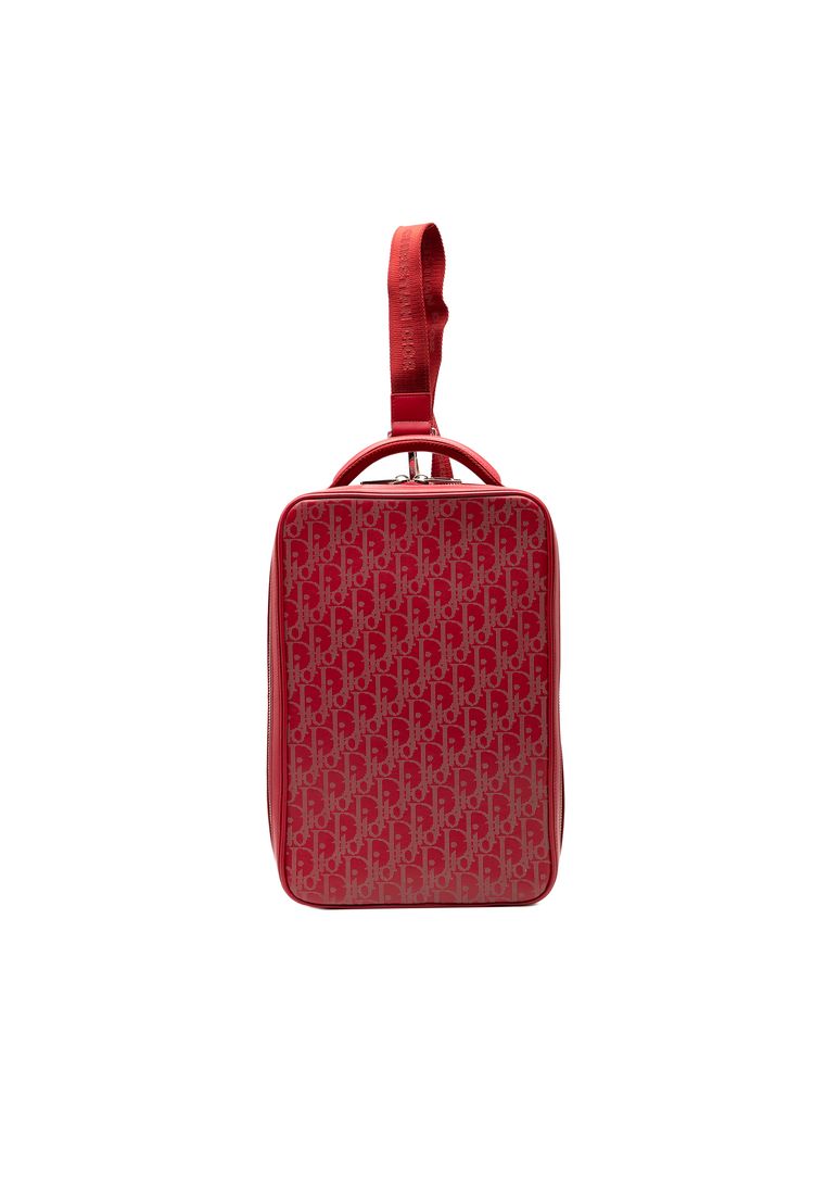 Pre-Loved Dior Oblique Perforated Calfskin Galaxy World Tour Shoe Case
