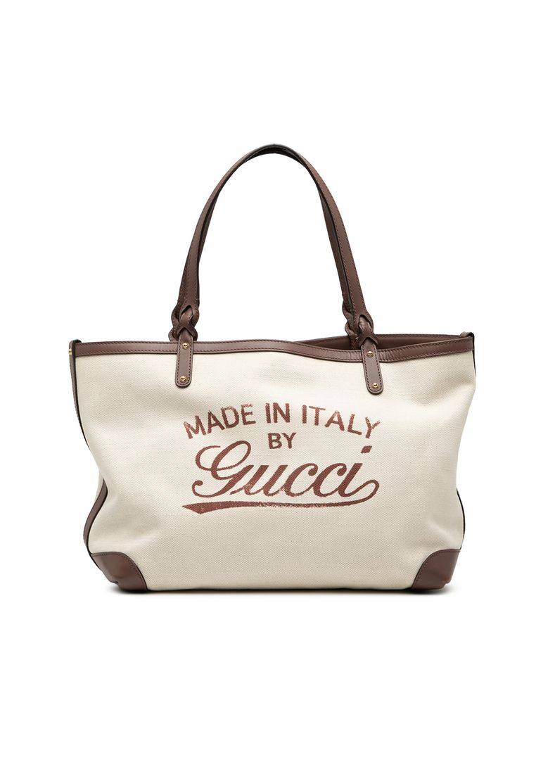 Pre-Loved Gucci Canvas Craft Tote