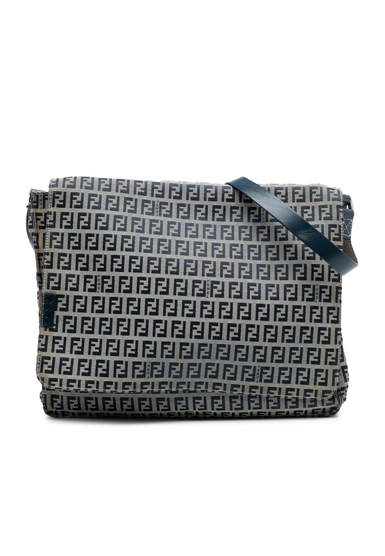 Pre-Loved Fendi Zucchino Canvas Crossbody