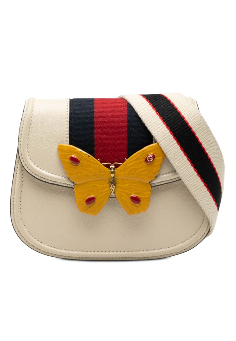 Pre-Loved Gucci Small Calfskin Web Linea Butterfly Totem Crossbody