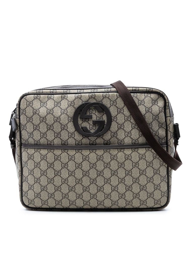 Pre-Loved Gucci Gg Supreme Interlocking G Crossbody