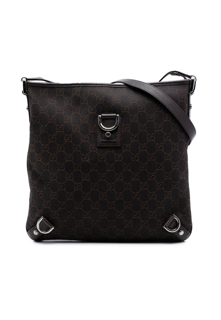 Pre-Loved Gucci Gg Denim Abbey D Ring Crossbody