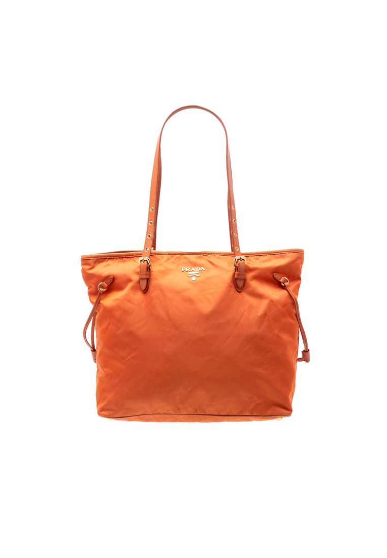 Pre-Loved Prada Saffiano Trimmed Tessuto Tote