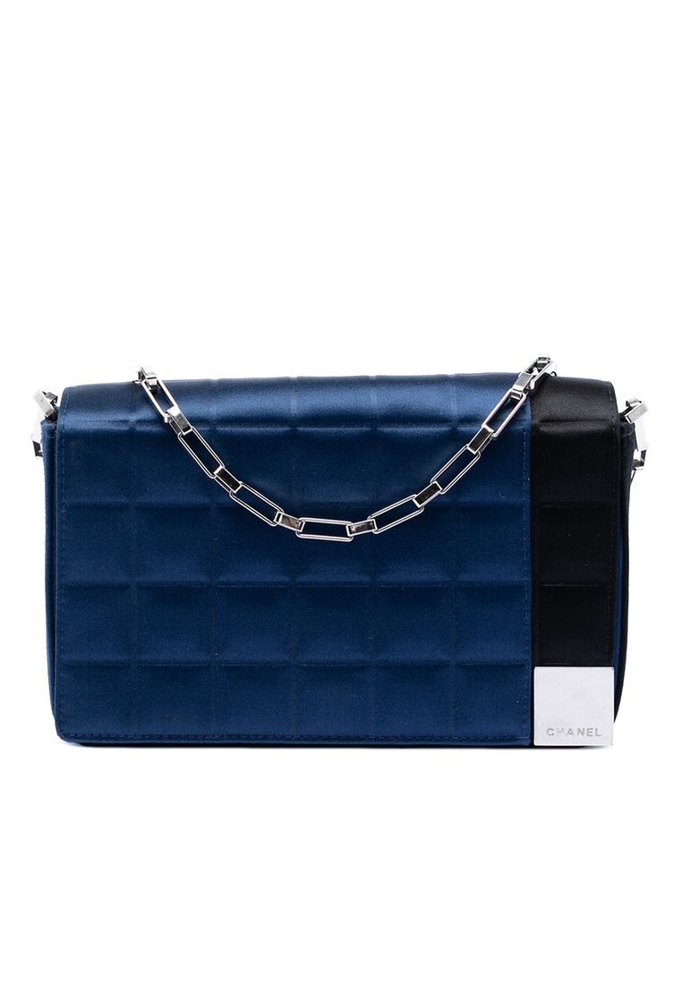 Pre-Loved Chanel Mini Chocolate Bar Satin Shoulder Bag