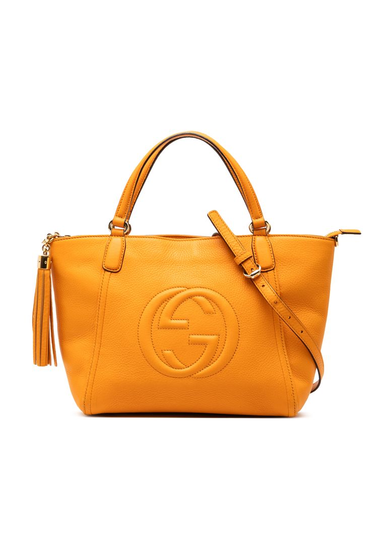 Pre-Loved Gucci Small Calfskin Soho Cellarius Satchel