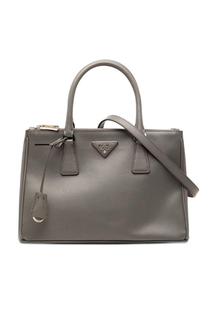 Pre-Loved Prada Medium Saffiano Lux Galleria Double Zip Satchel