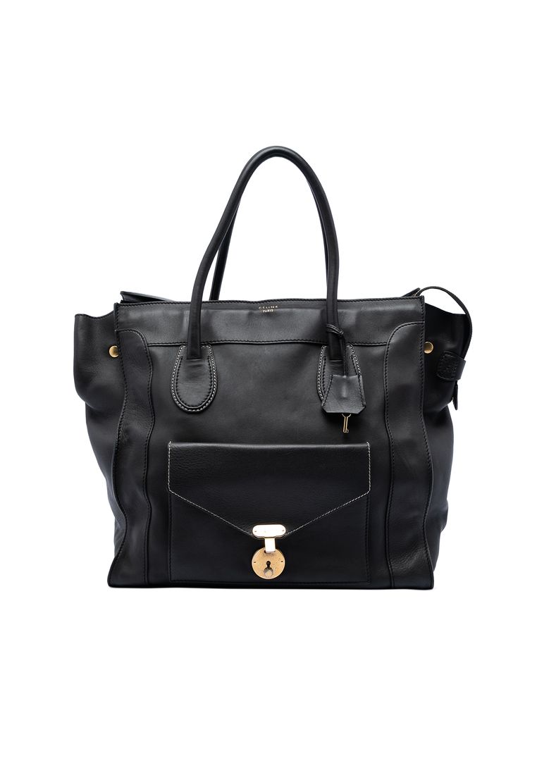Pre-Loved Celine Leather Envelope Luggage Tote