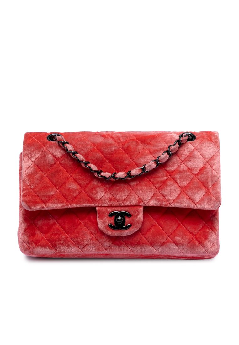 Pre-Loved Chanel Medium Classic Velvet Double Flap