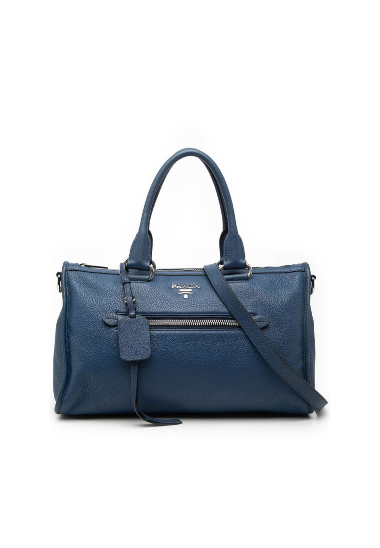 Pre-Loved Prada Vitello Phenix Zip Top Satchel