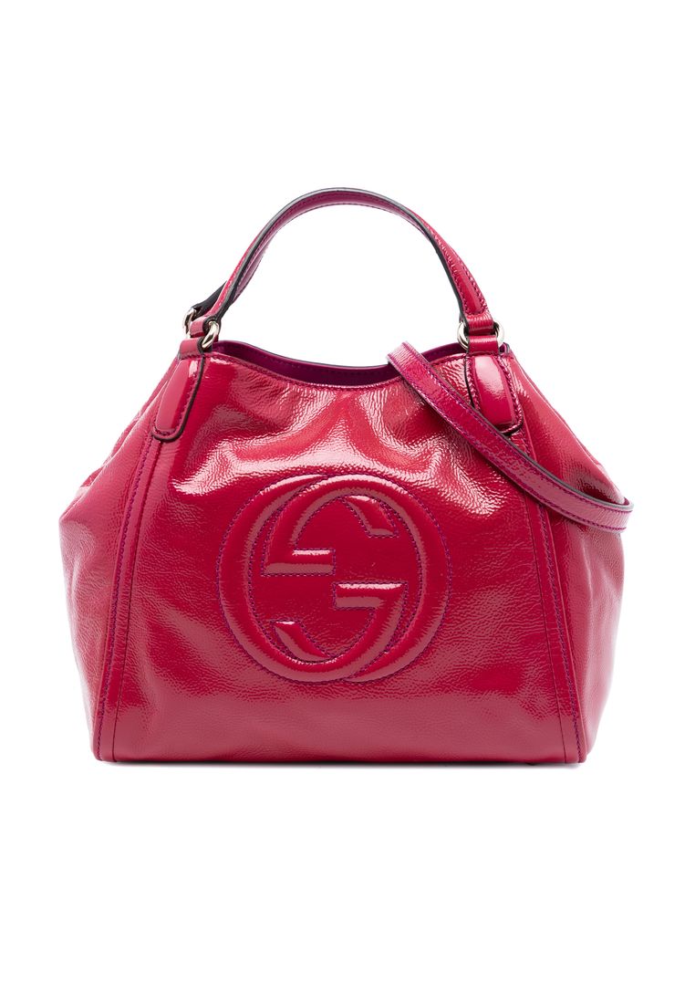 Pre-Loved Gucci Small Patent Soho Satchel