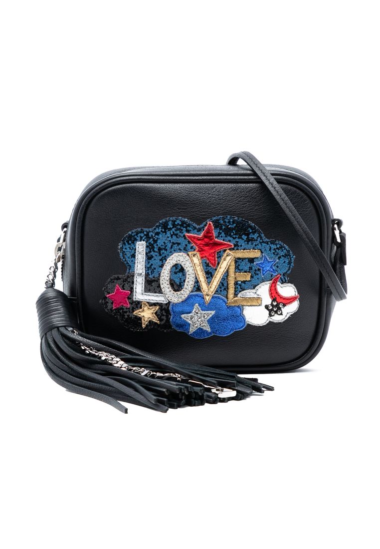 Pre-Loved Saint Laurent Mini Embroidered Nappa Love Blogger Camera Bag