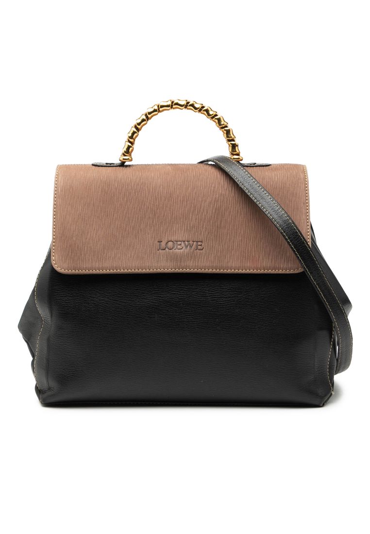 Pre-Loved Loewe Leather Velazquez Twist Satchel