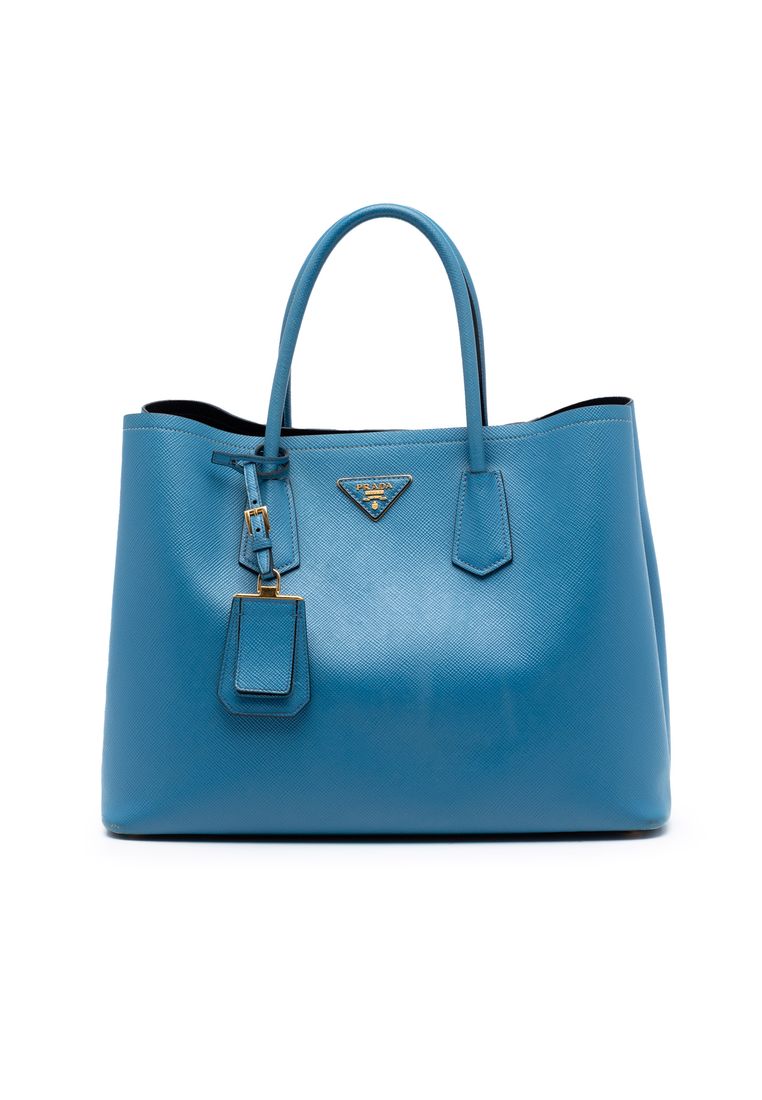 Pre-Loved Prada Large Saffiano Cuir Double Satchel