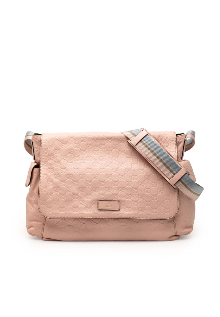 Pre-Loved Gucci Guccissima Web Flap Diaper Bag