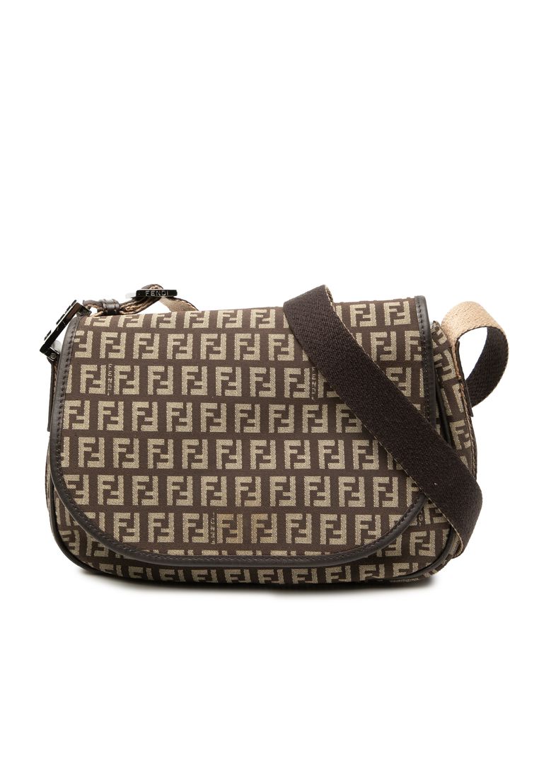 Pre-Loved Fendi Zucchino Canvas Crossbody