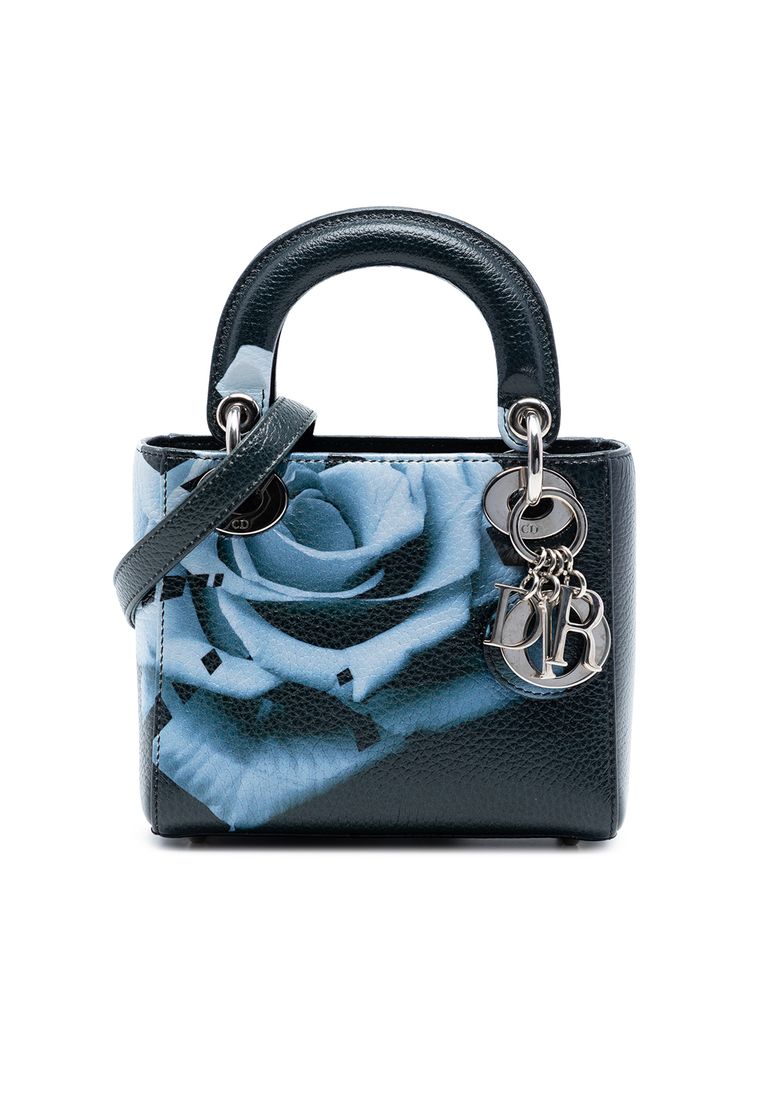 Pre-Loved Dior Mini Deerskin Floral Print Lady Dior