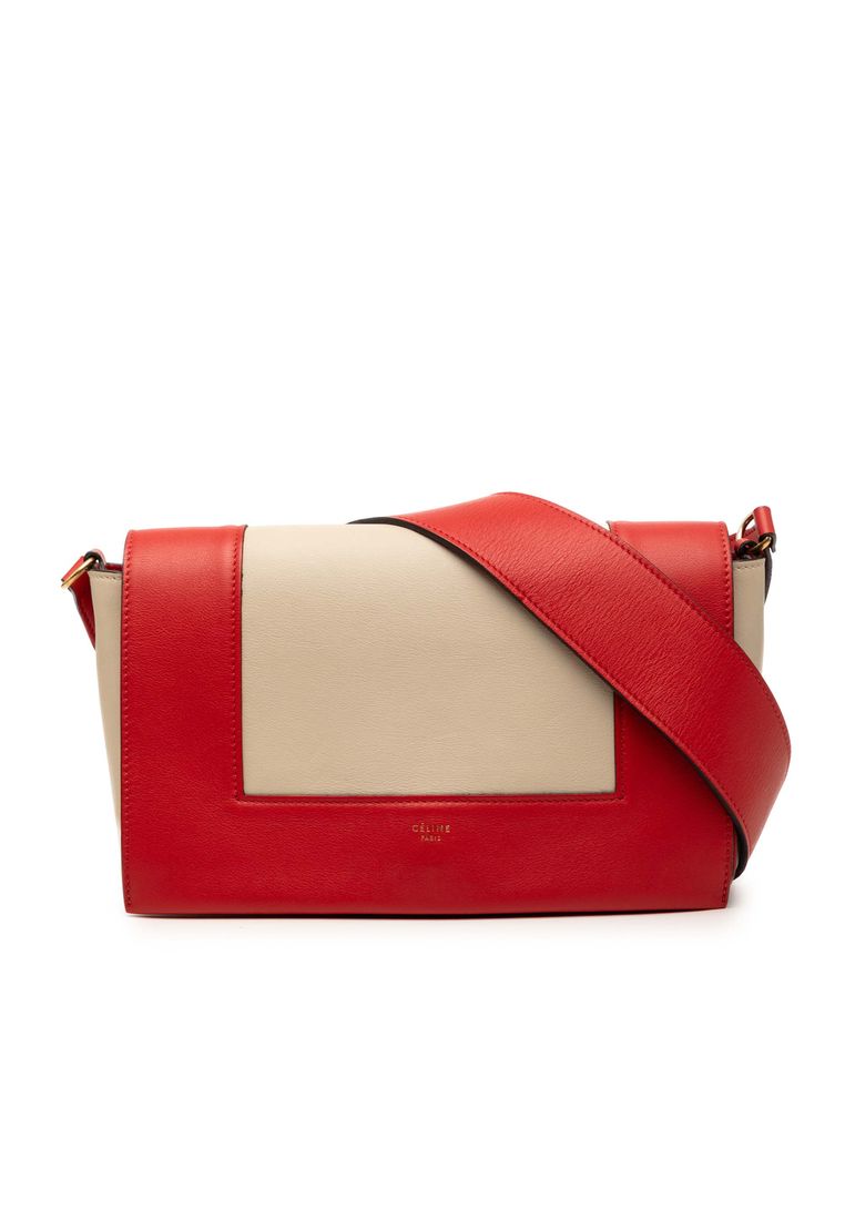Pre-Loved Celine Medium Shiny Smooth Calfskin Frame Shoulder Bag