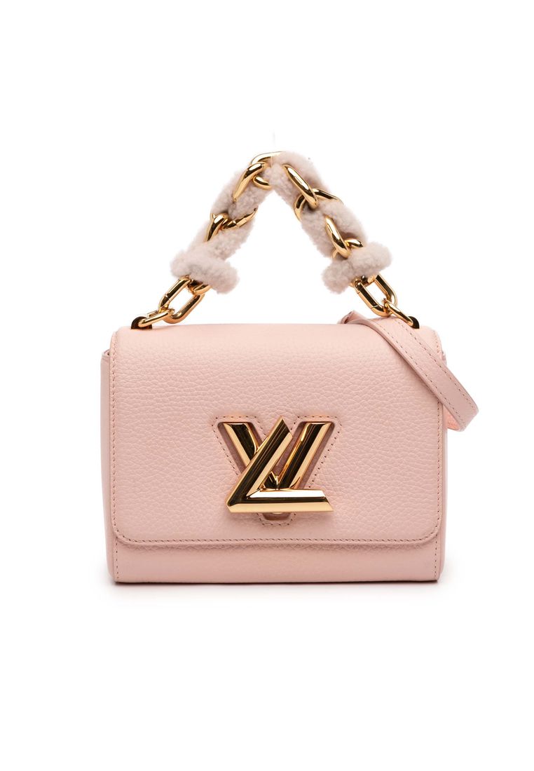Pre-Loved Louis Vuitton Taurillon Shearling Braided Handle Twist Pm