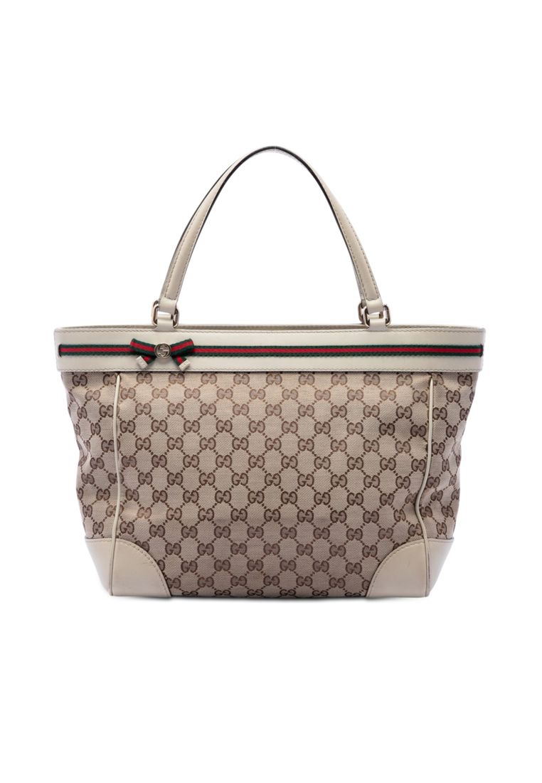 Pre-Loved Gucci Gg Canvas Web Mayfair Tote