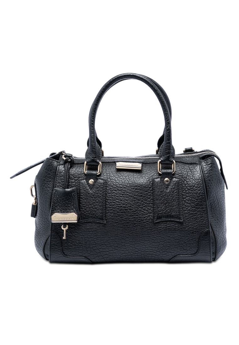 Pre-Loved Burberry Small Heritage Grain Leather Gladstone Satchel