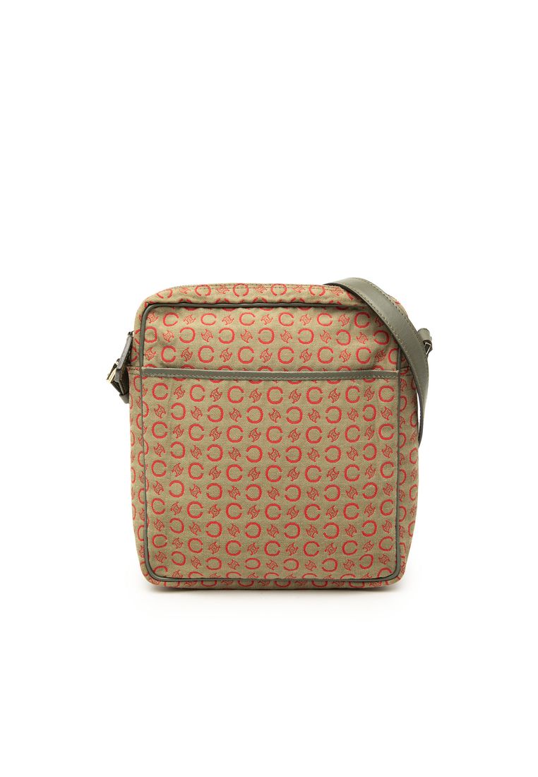 Pre-Loved Celine C Macadam Canvas Crossbody