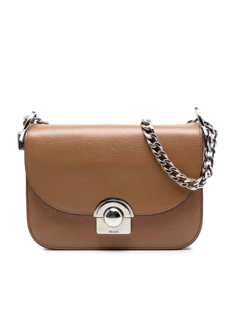 Pre-Loved Prada Glace Calf Arcade Crossbody