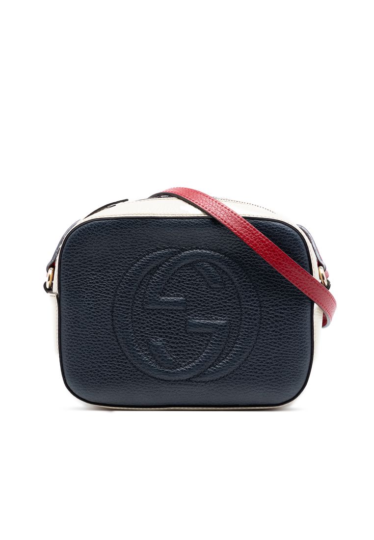 Pre-Loved Gucci Small Tricolor Leather Soho Disco Crossbody