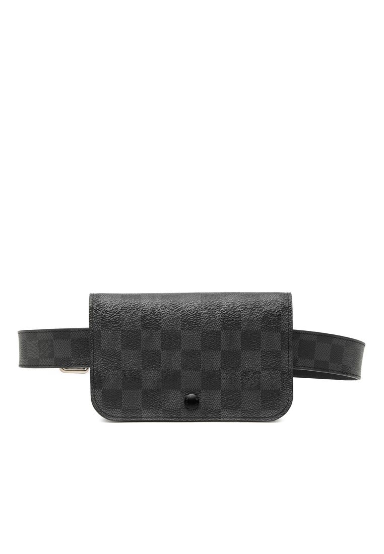 Pre-Loved Louis Vuitton Damier Graphite Pochette Homme Ceinture